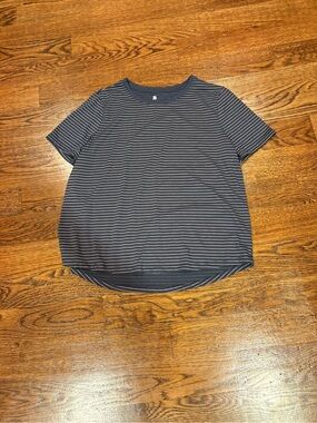 Navy Striped Short Sleeve Tee